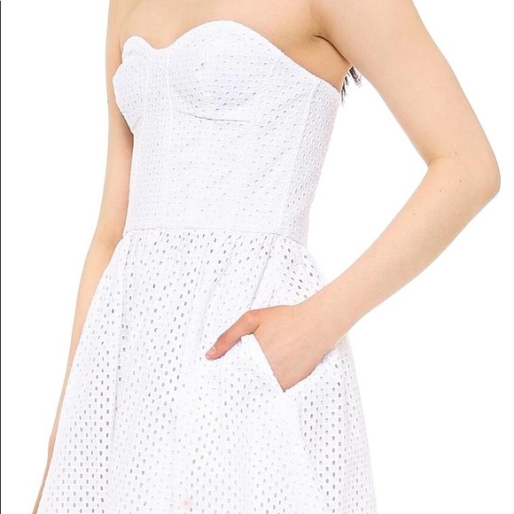 Juicy Couture Dresses & Skirts - Juicy Couture Eyelet Strapless Dress - Sz 6